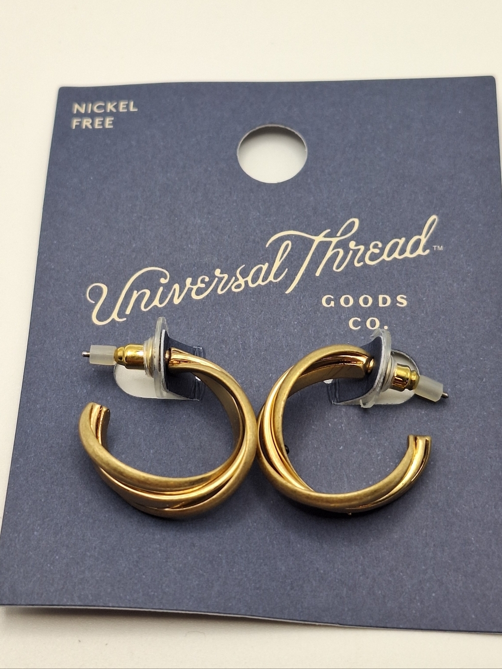 Universal Thread Gold Hoop Earrings | Classic Chunky Hoops Nickel Free